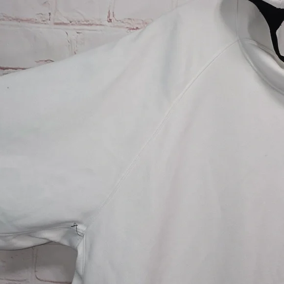 NIKE Pullover Hoodie Dri-Fit White Black Kangaroo Pouch Mens Size XXL - Picture 3 of 15